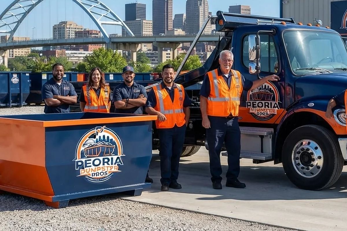 30 Yard roll-off dumpster from Peoria Dumpster Pros