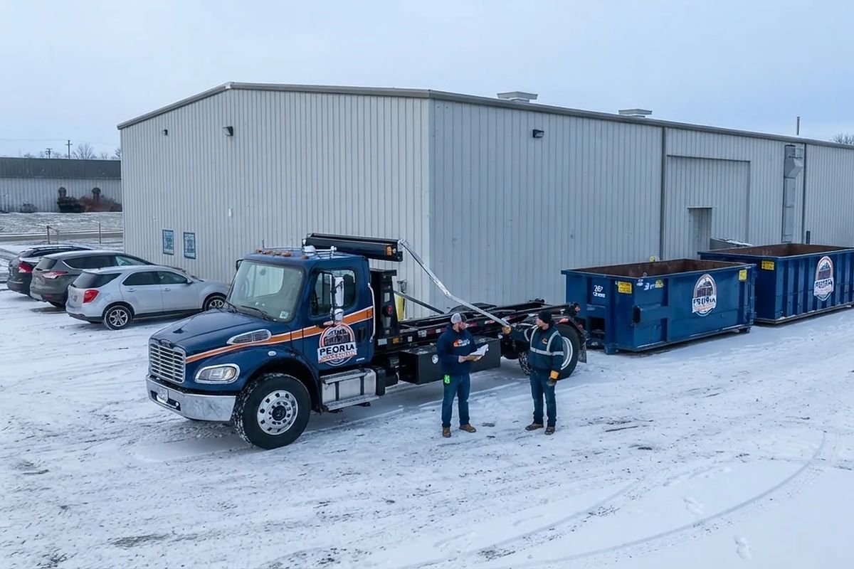 40 Yard roll-off dumpster from Peoria Dumpster Pros