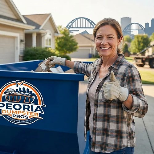 Peoria Dumpster Pros delivers on your schedule